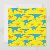 Personalisierte Dinosaurier Geburtstagsparty Einla Einladung (Rückseite)