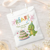 Personalisierte Dinosaurier-Geschenktasche zum 5. Geschenktütchen (Ausgeschnitten)