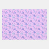 Personalisierte Dinosaurier-Geschenkwrap in drei F Geschenkpapier Set (Vorderseite 2)