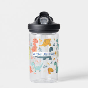Personalisierte Dinosaurier-Kid Trinkflasche