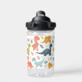 Personalisierte Dinosaurier-Kid Trinkflasche (Rückseite)