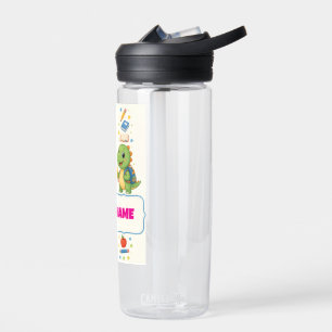 Personalisierte Dinosaurier-Kinder-Rückkehr-zur-Sc Trinkflasche