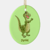 Personalisierte Dinosaurier-Ornament Keramik Ornament (Rechts)