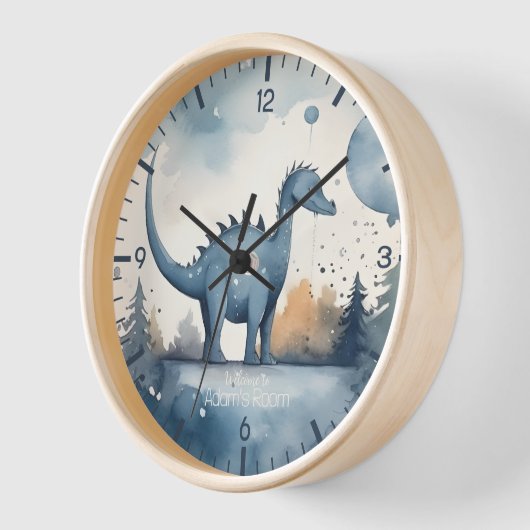 Personalisierte Dinosaurier-Uhr Uhr (Winkel)