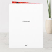 Personalisierte Dinosaurier-Weihnachtskarte Karte (Rückseite)