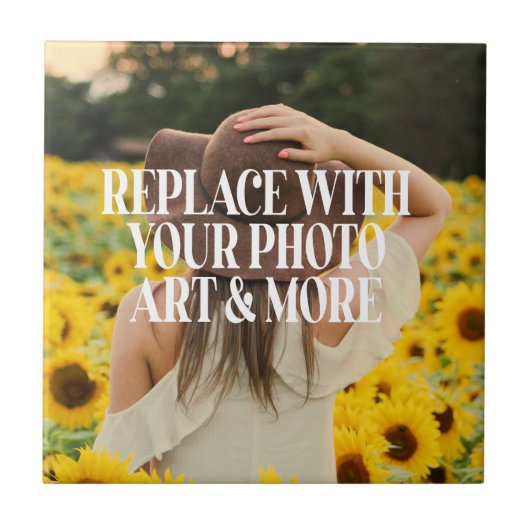 Personalisierte DIREKTE Fliese (Vorderseite)