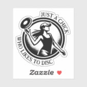 Personalisierte Disc Golf Aufkleber (Blatt)