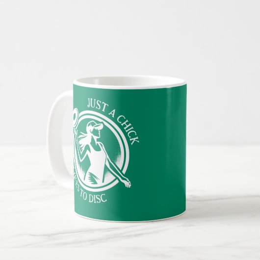 Personalisierte Disc Golf Kaffeetasse (Vorderseite Links)