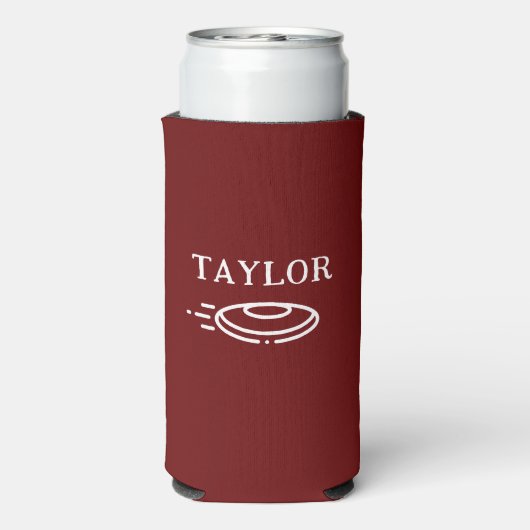 Personalisierte Disc Golf Selters Dosenkühler (Seltzer Rückseite)