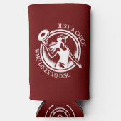 Personalisierte Disc Golf Selters Dosenkühler (Vorderseite)