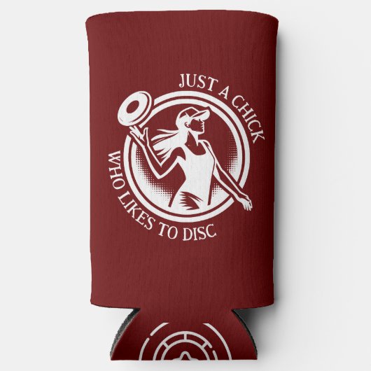 Personalisierte Disc Golf Selters Dosenkühler (Vorderseite)