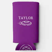 Personalisierte Disc Golf Selters Dosenkühler (Rückseite)