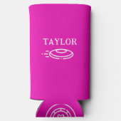 Personalisierte Disc Golf Selters Dosenkühler (Rückseite)