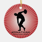 Personalisierte Discus Thrower Ornament (Vorne)