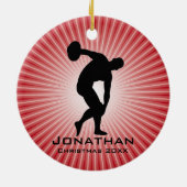 Personalisierte Discus Thrower Ornament (Hinten)