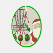 Personalisierte Disk Golf Gift Metal Ornament (Vorderseite links)