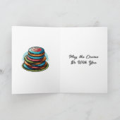 Personalisierte Disk Golf zum Geburtstag Karte (Innenseite)