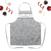 Personalisierte diskothematische Schürze mit Monog