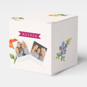 Personalisierte Ditsy Blumen Cottagecore Wildblume Geschenkschachtel
