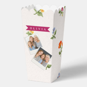 Personalisierte Ditsy Blumen Cottagecore Wildblume Geschenkschachtel