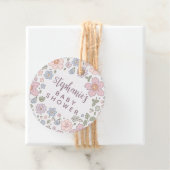 Personalisierte Ditsy Floral Baby Shower Geschenkm Geschenkanhänger (Beispiel)