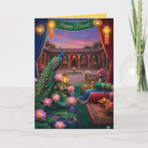 Personalisierte Diwali-Fest-Grußkarte