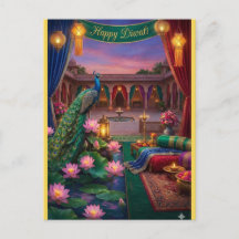 Personalisierte Diwali-Festpostkarte