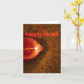 personalisierte Diwali-Grußkarte Karte (Gelbe Blume)