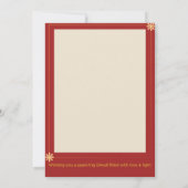 Personalisierte Diwali-Karte Dankeskarte (Rückseite)