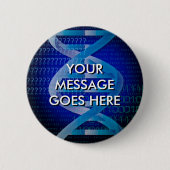 Personalisierte DNA-ID Blue Button (Vorderseite)