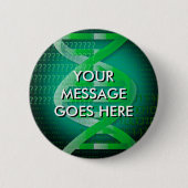 Personalisierte DNA-ID grün Button (Vorderseite)