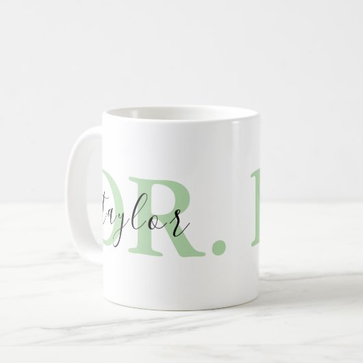 Personalisierte Doctor Coffee Tasse (Vorderseite Links)