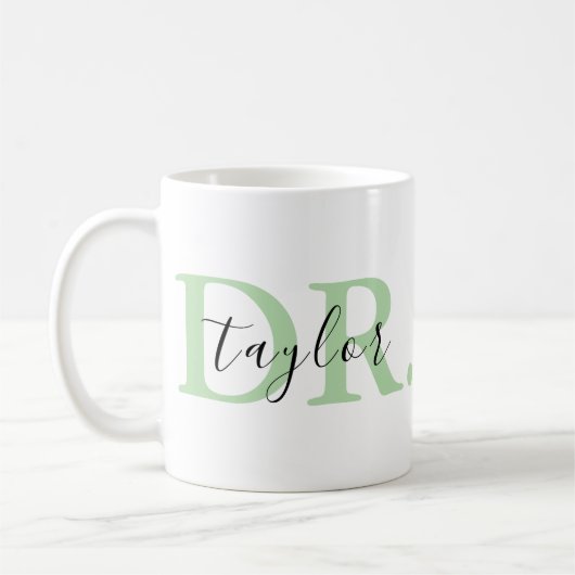 Personalisierte Doctor Coffee Tasse (Links)