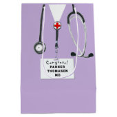 Personalisierte Doctor Medium Geschenktasche Mittlere Geschenktüte (Rückseite)