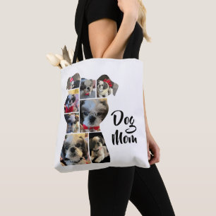 Personalisierte Dog Form Foto Collage Geschenk Tasche