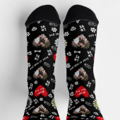 Personalisierte Dog Foto Socken | Benutzerdefinier (Oben)