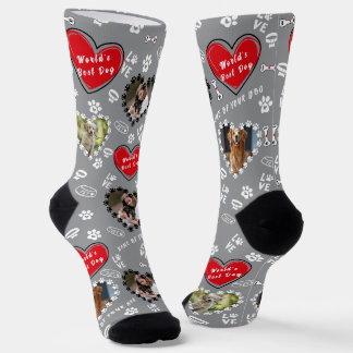 Personalisierte Dog Foto Socken | Benutzerdefinier