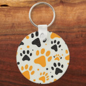 Personalisierte Dog Paw Print Pet Foto Cat Foto Schlüsselanhänger (Vorderseite)
