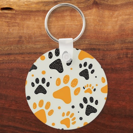 Personalisierte Dog Paw Print Pet Foto Cat Foto Schlüsselanhänger (Vorderseite)