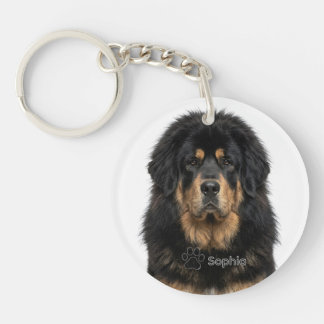 Personalisierte Dogge Schwarz-Braun-Hunde-Schlüsse Schlüsselanhänger