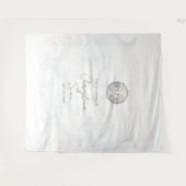 Personalisierte Dolphin-Hochzeit Wandteppich (Vorderseite (Horizontal))