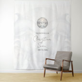 Personalisierte Dolphin-Hochzeit Wandteppich (Beispiel)