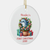 Personalisierte Dolphin Keramik Ornament (Rechts)