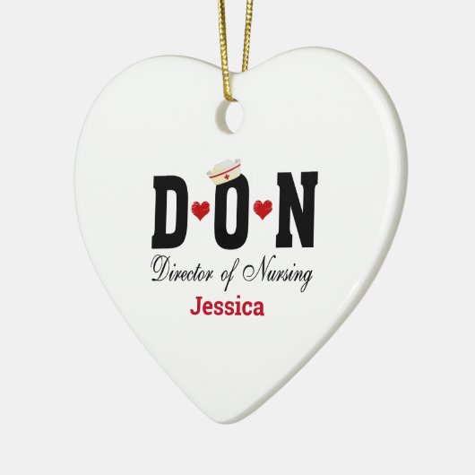 Personalisierte DON Keramik Weihnachten Ornament (Links)