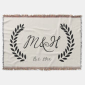 Personalisierte Donnerplanken, Jubiläumsgeschenk Decke (Vorderseite)