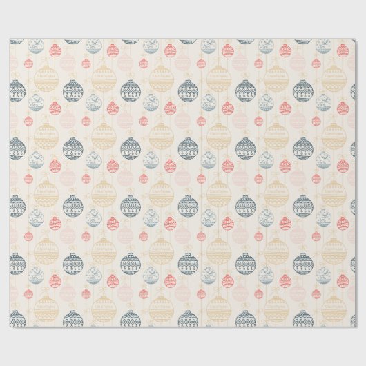 Personalisierte Doodle Weihnachtsschmuck Geschenkpapier (Flach)