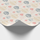 Personalisierte Doodle Weihnachtsschmuck Geschenkpapier (Ecke)