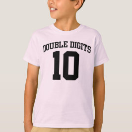 Personalisierte Doppel-Ziffern #10 BIRTHDAY T-Shir T-Shirt