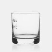 Personalisierte Doppelnamen Datum Geschenk zum Jah Whiskyglas (Links)