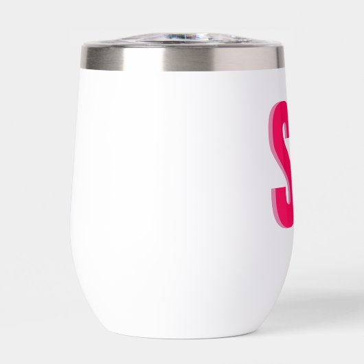 Personalisierte Doppelschattenmonogramm (Vorderseite)